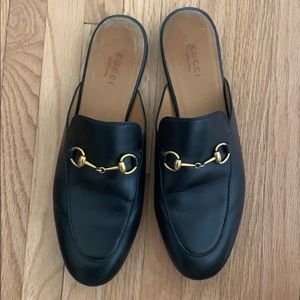 Gucci Princetown Leather Slippers